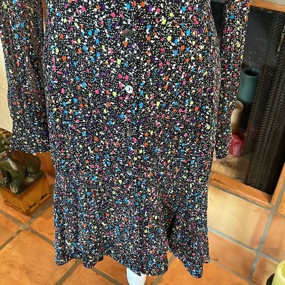 Diane von Fürstenberg multi colored confetti, Catherine silk dress, 4! - Picture 3 of 13